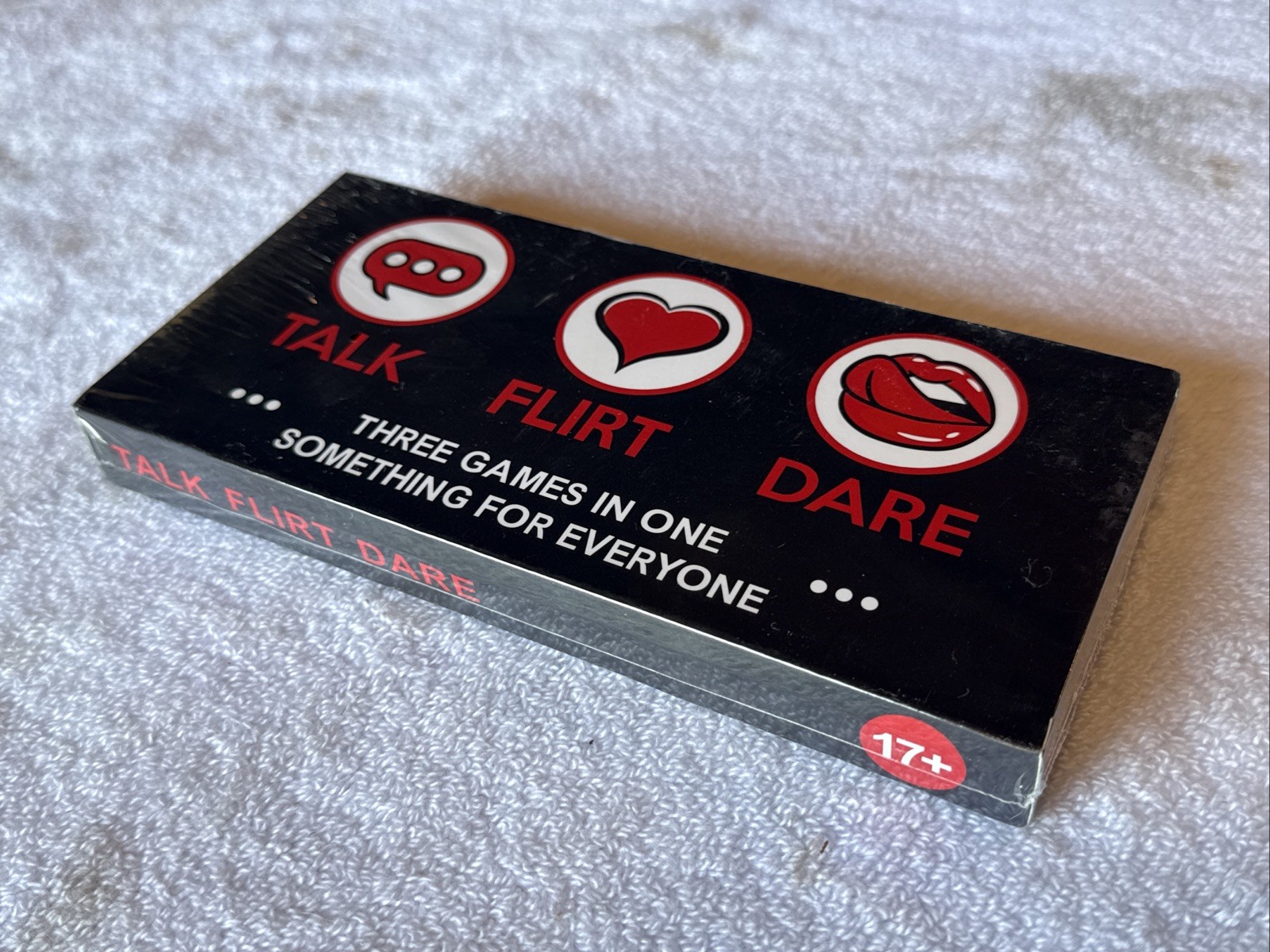 SEALED Talk Flirt Dare Couples Card Game – Date Night & Party Game 150 Cards 17+ SEALED Talk Flirt Dare Couples Card Game – Date Night & Party Game 150 Cards 17+