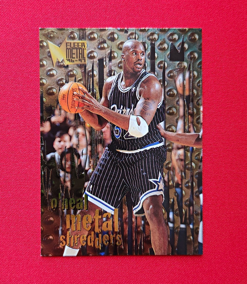 Fleer Metal 1996-97 Shaquille O'Neal #143 NM Orlando Magic Metal Shredders