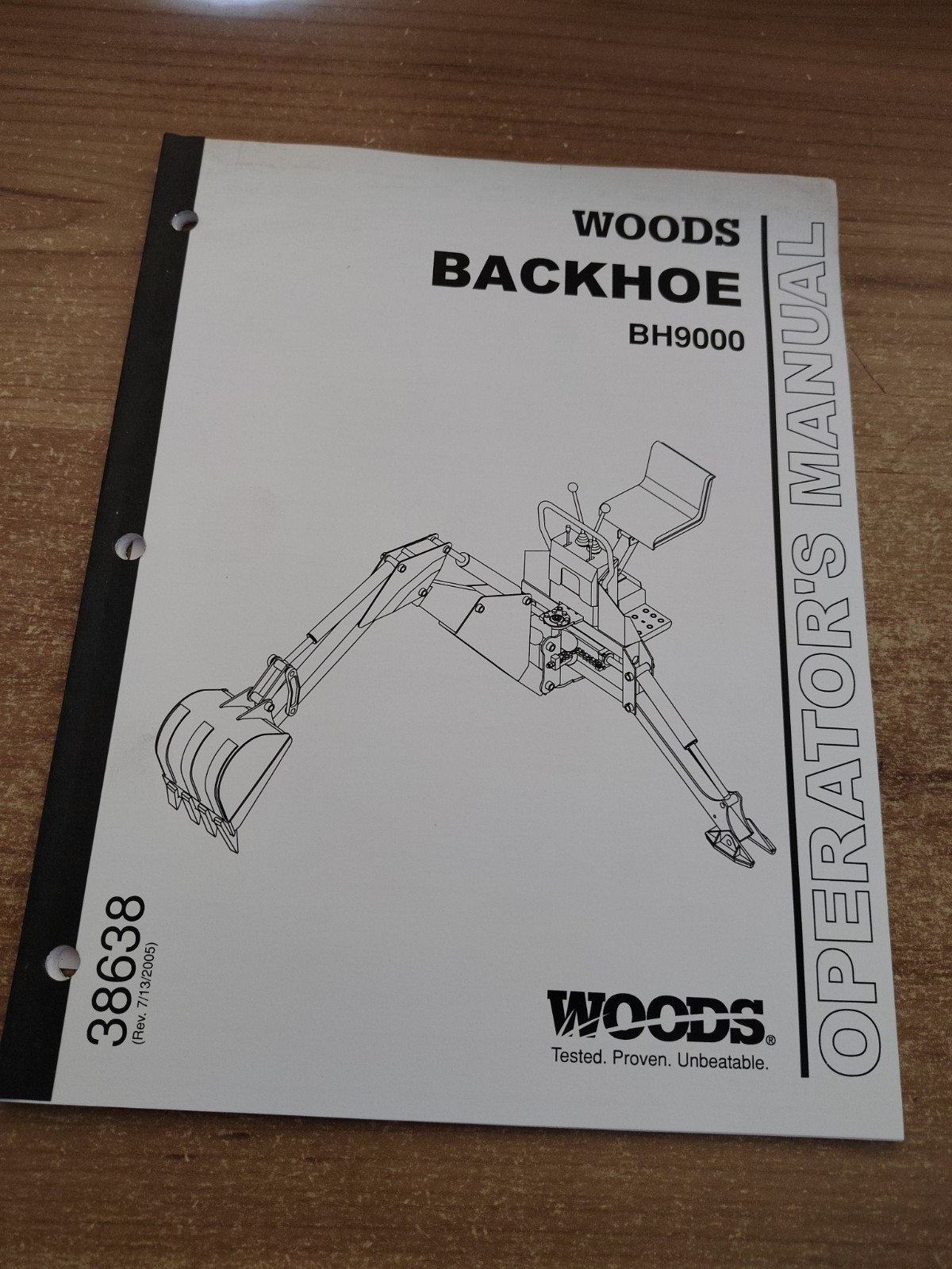 Woods BH9000 Backhoe Operators Manual 2005 Woods BH9000 Backhoe Operators Manual 2005