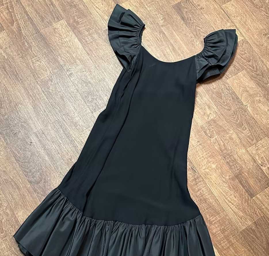 Vintage Dress | 1980s Vintage Black Party Dress Size 10/12 Vintage Dress | 1980s Vintage Black Party Dress Size 10/12