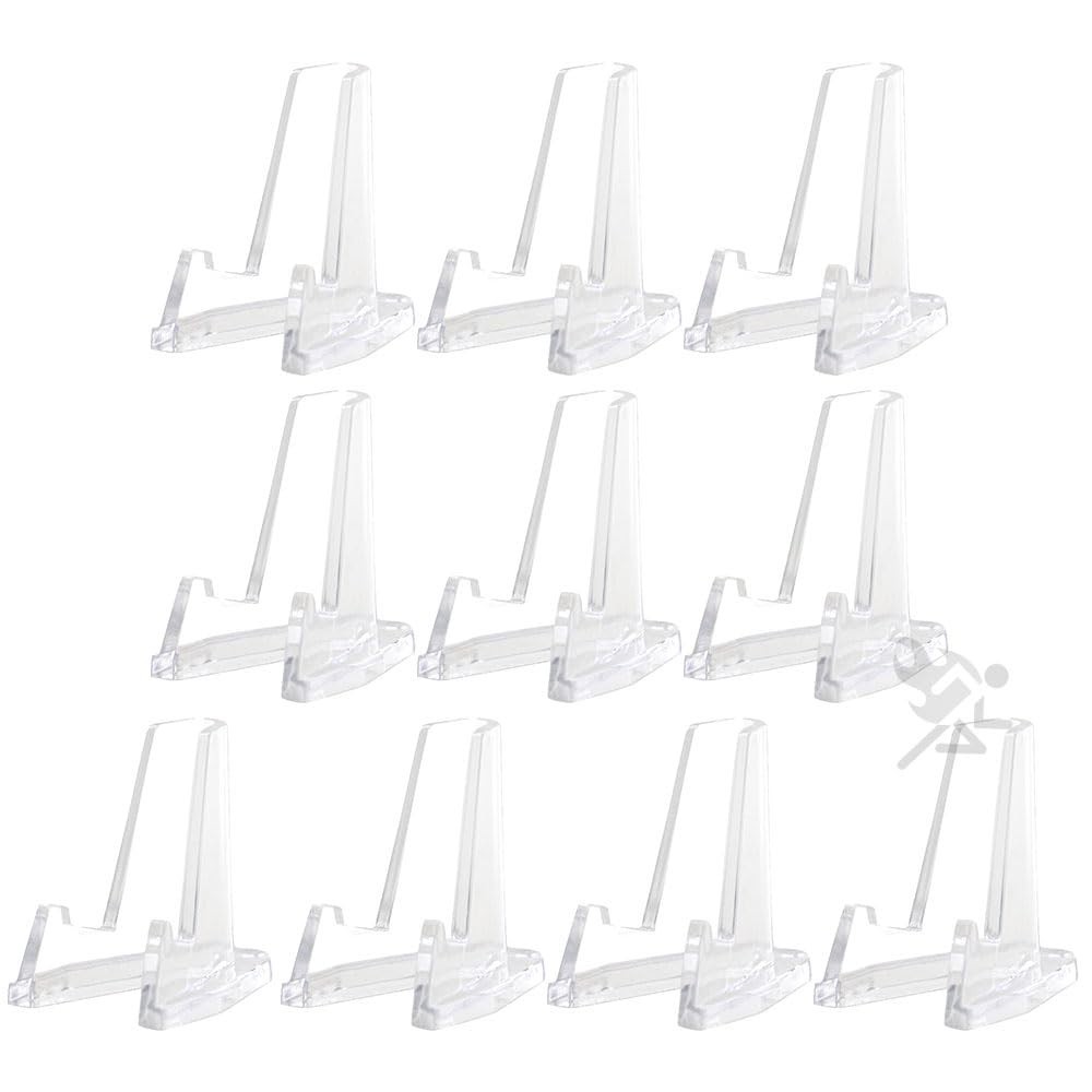 10pcs Small Clear Coin Display Easels | Holds Capsules, Slabs, Badges & More 10pcs Small Clear Coin Display Easels | Holds Capsules, Slabs, Badges & More