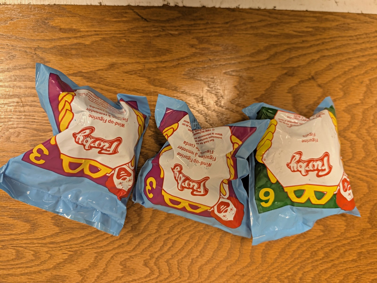 McDonald\'s Furby Happy Meal Toys Sealed Lot of 3 1999 Vintage Ages 3-7 McDonald\'s Furby Happy Meal Toys Sealed Lot of 3 1999 Vintage Ages 3-7