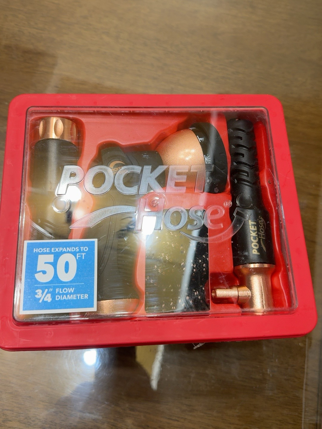 Pocket Hose Copper Bullet 50 FT With Thumb Spray Nozzle AS-SEEN-ON-TV, 650psi Pocket Hose Copper Bullet 50 FT With Thumb Spray Nozzle AS-SEEN-ON-TV, 650psi