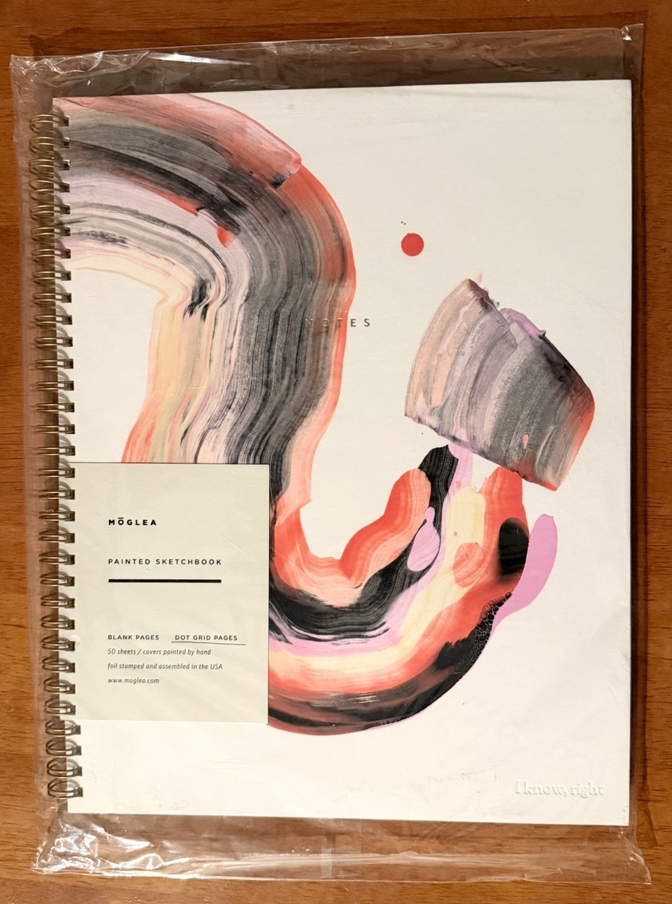 Moglea Painted Sketchbook 50 Sheets-Lined-Hand Crafted in the USA NEW Moglea Painted Sketchbook 50 Sheets-Lined-Hand Crafted in the USA NEW