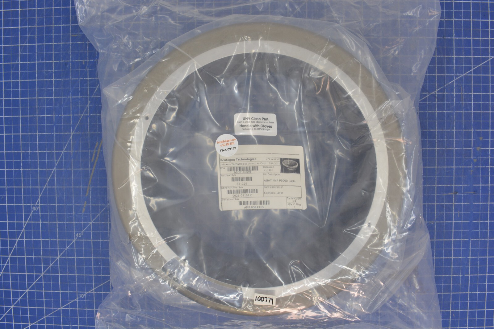 0021-09104 / LINER CATHODE (SEALED) MXP CHAMBER / APPLIED MATERIALS AMAT