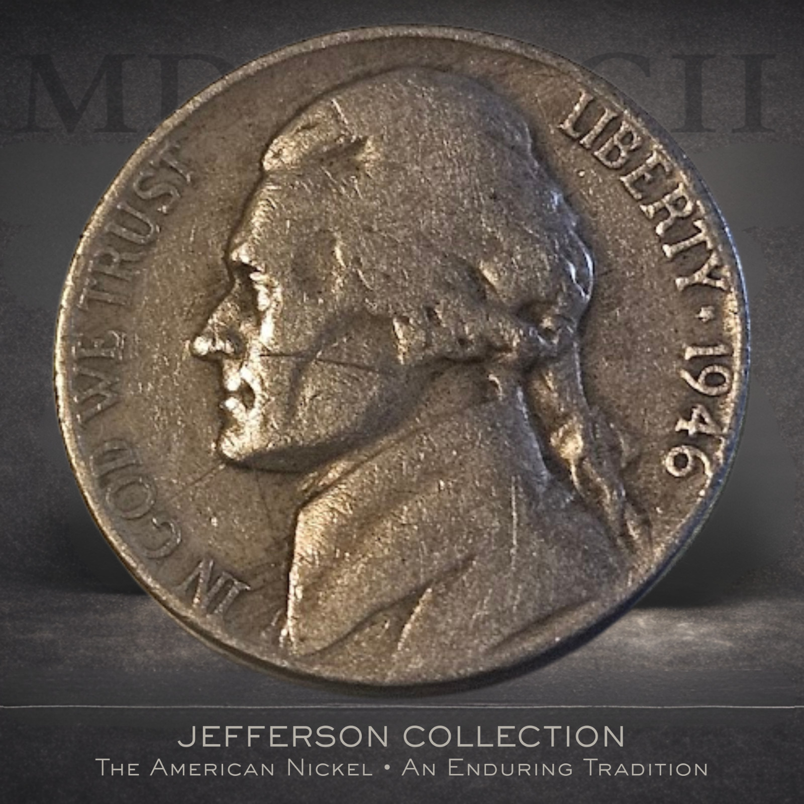 1946 P Jefferson Nickel RARE Coin • Post-War - RIM ERROR & \