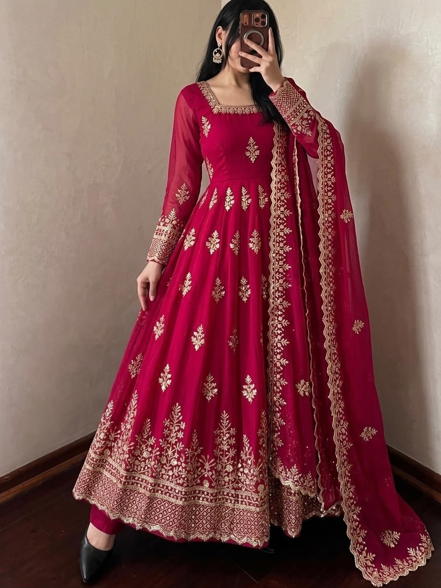 New Indian Bollywood Salwar Kameez Pakistani Ready To Wear Gown Women Designer