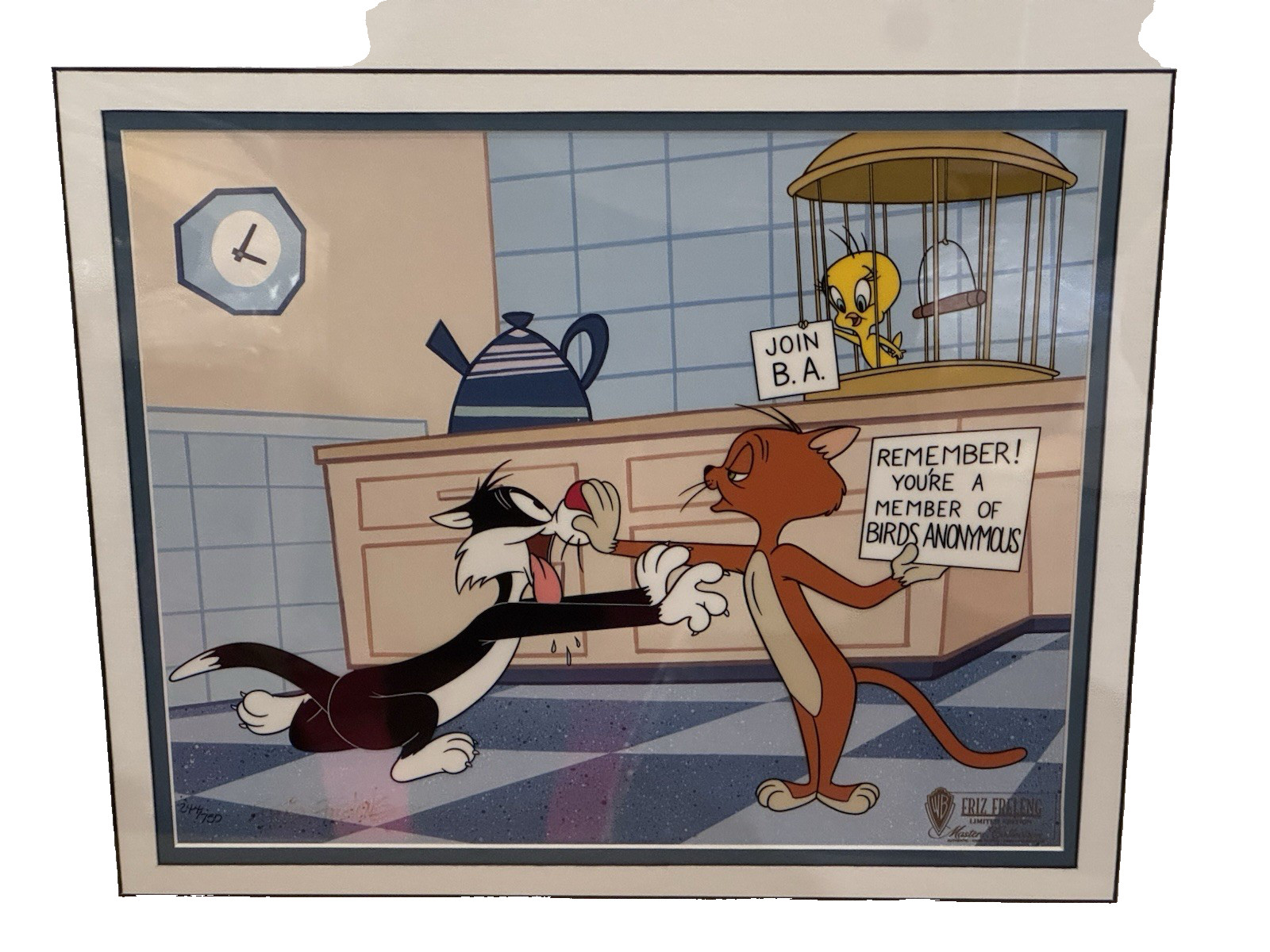 Friz Feeling Signed Cel Birds Anonymous Fading Signature Cheap Reduced Friz Feeling Signed Cel Birds Anonymous Fading Signature Cheap Reduced