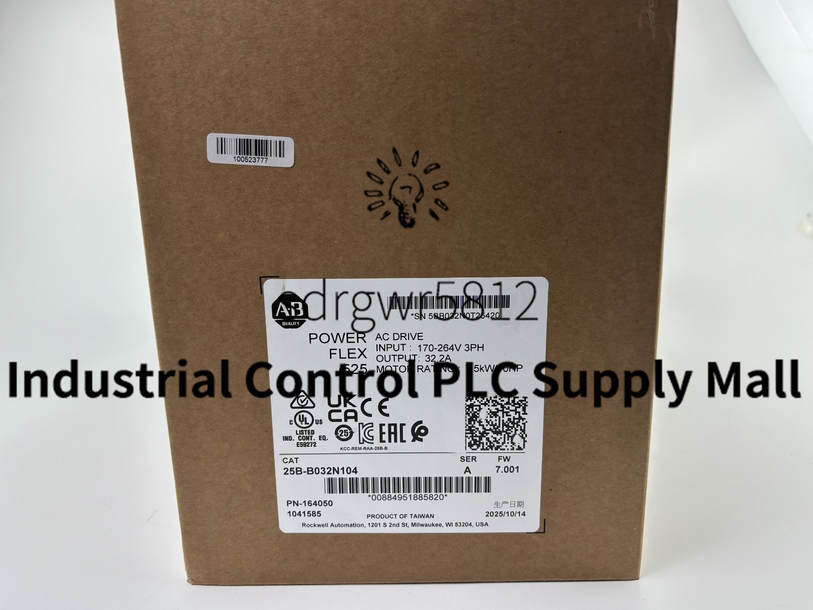 1PC New 220VAC, 10HP, Catalog 25B-B032N104