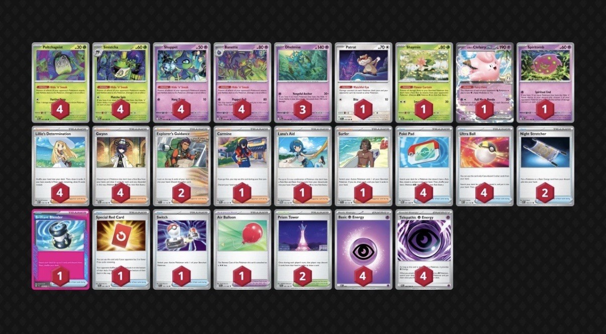 Pokemon TCG Hide ‘N’ Sneak Deck - Competitive Deck