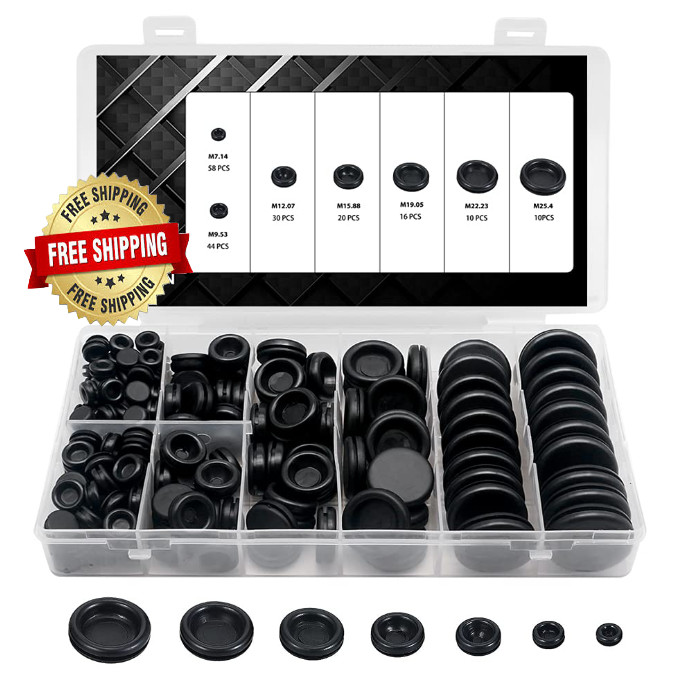 Kit De 188 Piezas De Arandelas De Goma, Tapones Para Agujeros De Cortafuegos ...