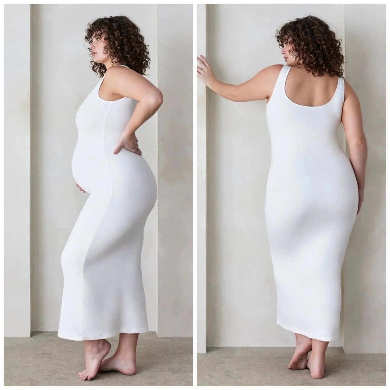 NWT The Maternity Dress by Bumpsuit $99 In White Size: Medium