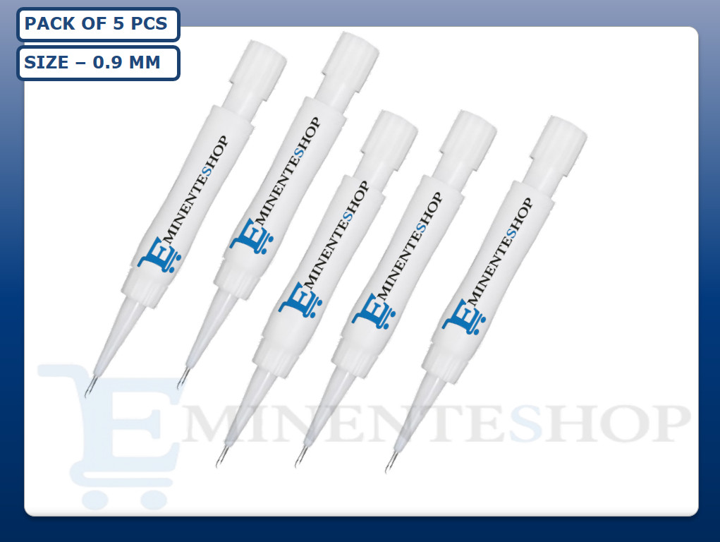 Premium Choi Implanter Pen for Hair Transplant fue DhI Pack of 5 PCs Size 0.9 MM