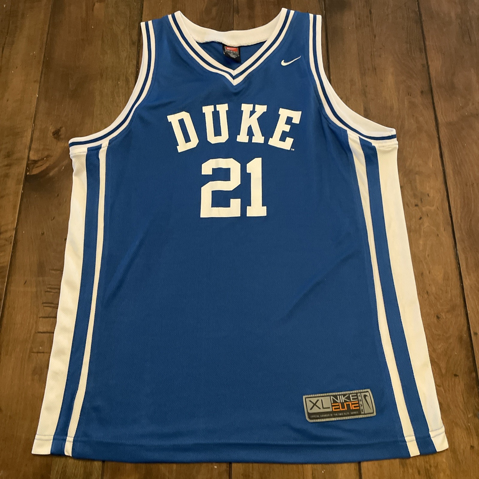 VTG Nike Elite Duke Blue Devils Basketball Jersey #21 1997 Mens Size Xl VTG Nike Elite Duke Blue Devils Basketball Jersey #21 1997 Mens Size Xl