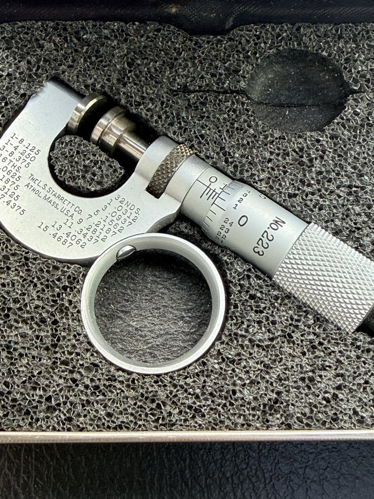 Starrett Co. Vintage Micrometer No.223 With Original case Great Condition Starrett Co. Vintage Micrometer No.223 With Original case Great Condition