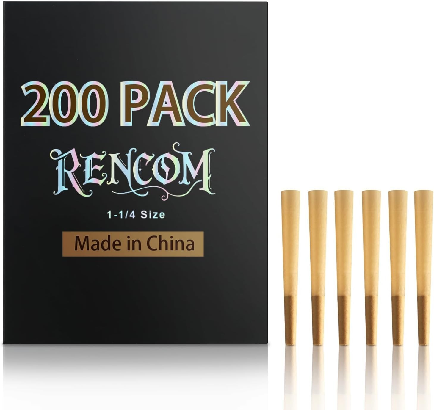 Rolling Cones 1-1/4 Size-200 Pack - Cones 1-1/4 Size - Slow Burning 1-1/4 Size P