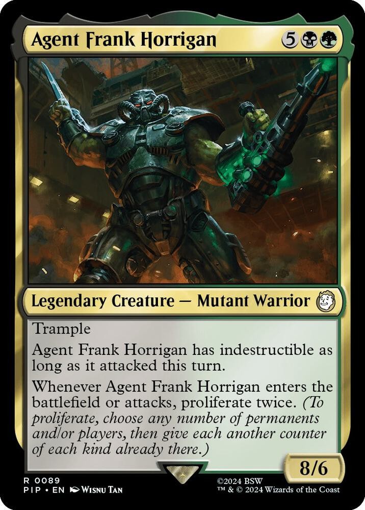 1x Agent Frank Horrigan - Universes Beyond: Fallout Near Mint - MTG