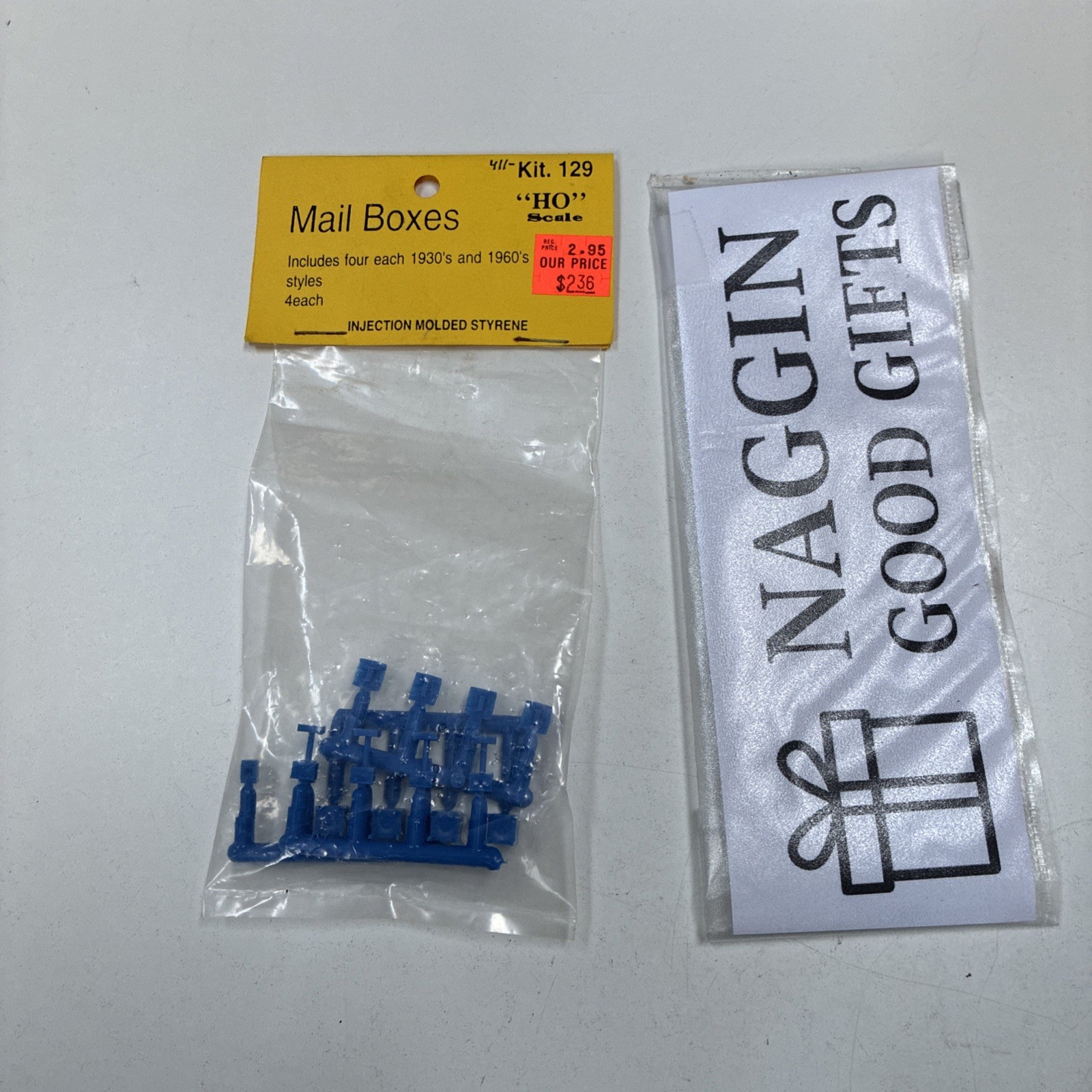 Korber Models HO Scale Kit 129 Mail Boxes 1930s 1960s Detail Parts NOS Blue