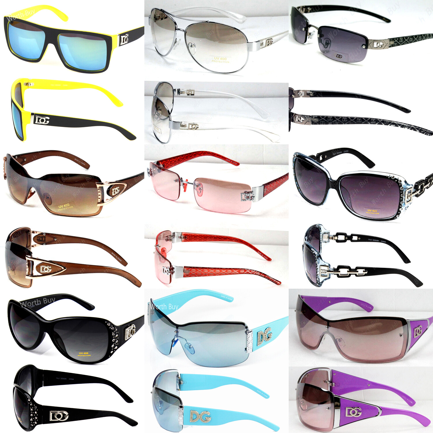 Random Pick Lot 50 Pairs Sunglasses Fashion Designer Shades Wholesale Mix Combo Random Pick Lot 50 Pairs Sunglasses Fashion Designer Shades Wholesale Mix Combo