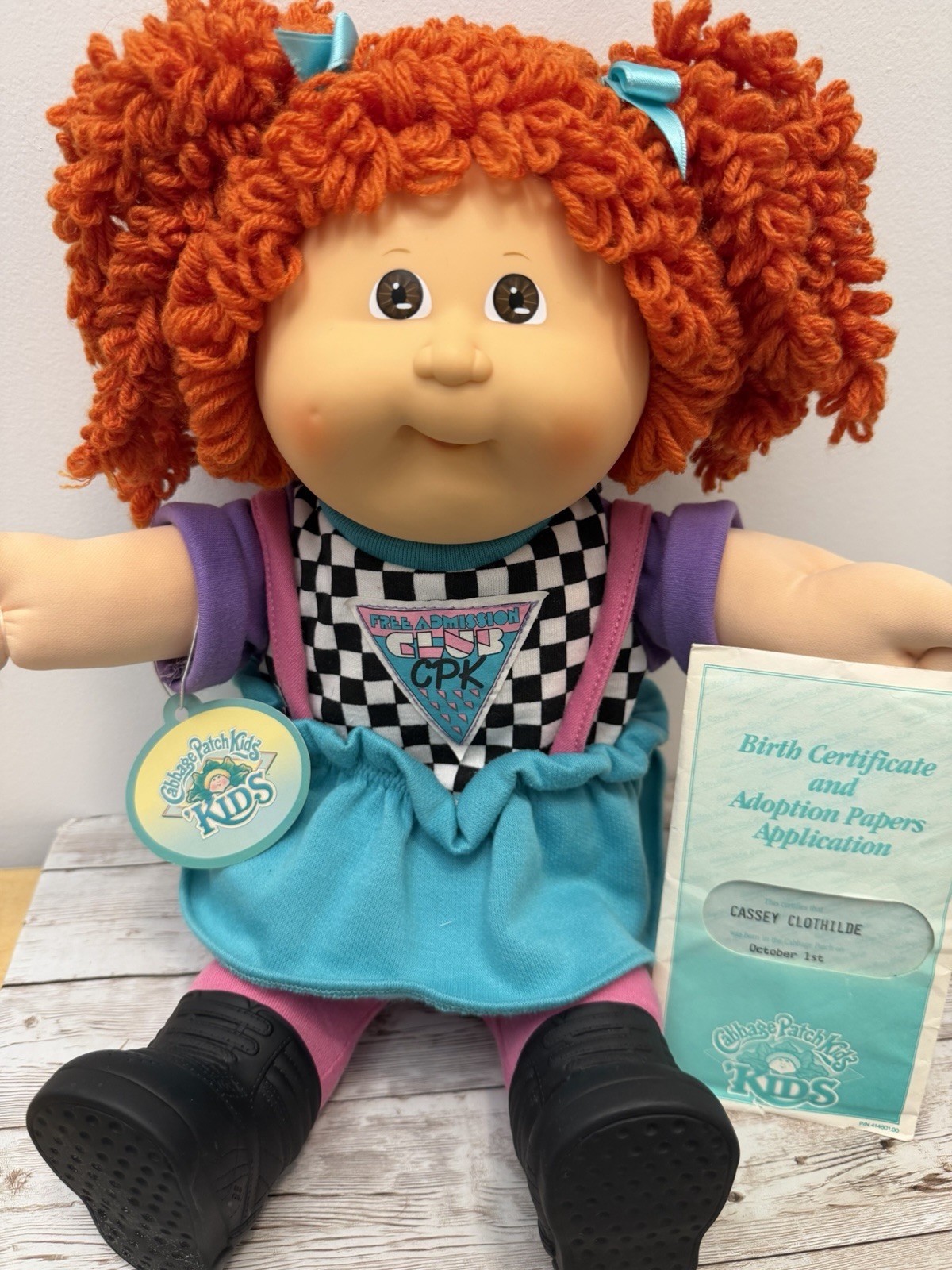 MINT 1989 HASBRO Transitional #30 Popcorn Cabbage Patch Kids Girl Doll CASSEY MINT 1989 HASBRO Transitional #30 Popcorn Cabbage Patch Kids Girl Doll CASSEY