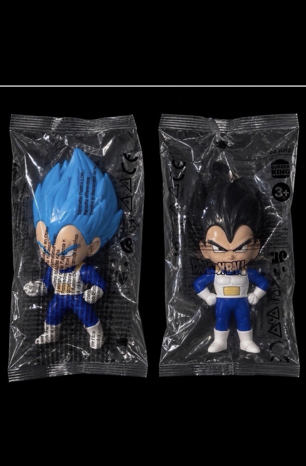 Sealed Burger King Dragon Ball Z Toys. Vegeta Forms 1 And 2. Limited Quantities Sealed Burger King Dragon Ball Z Toys. Vegeta Forms 1 And 2. Limited Quantities
