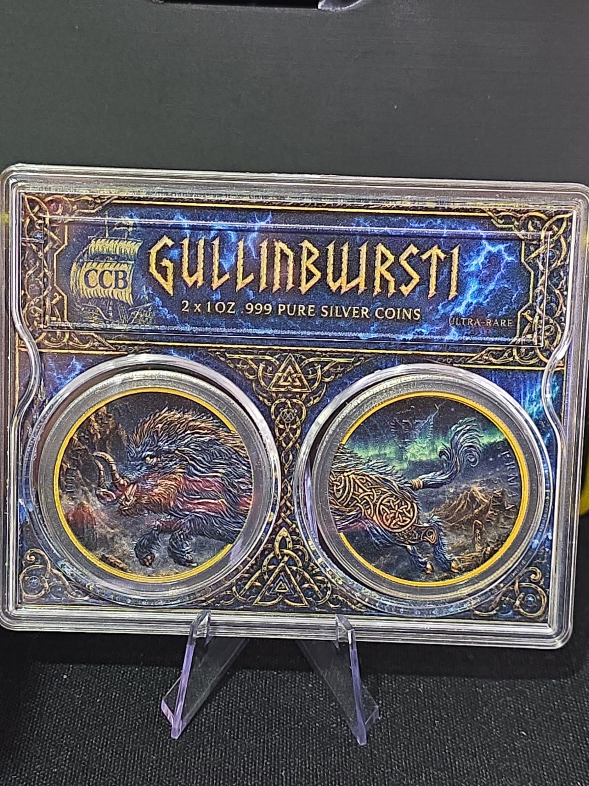 2x 1oz 2025 Gullinbursti Silver Colorized Set 2x 1oz 2025 Gullinbursti Silver Colorized Set