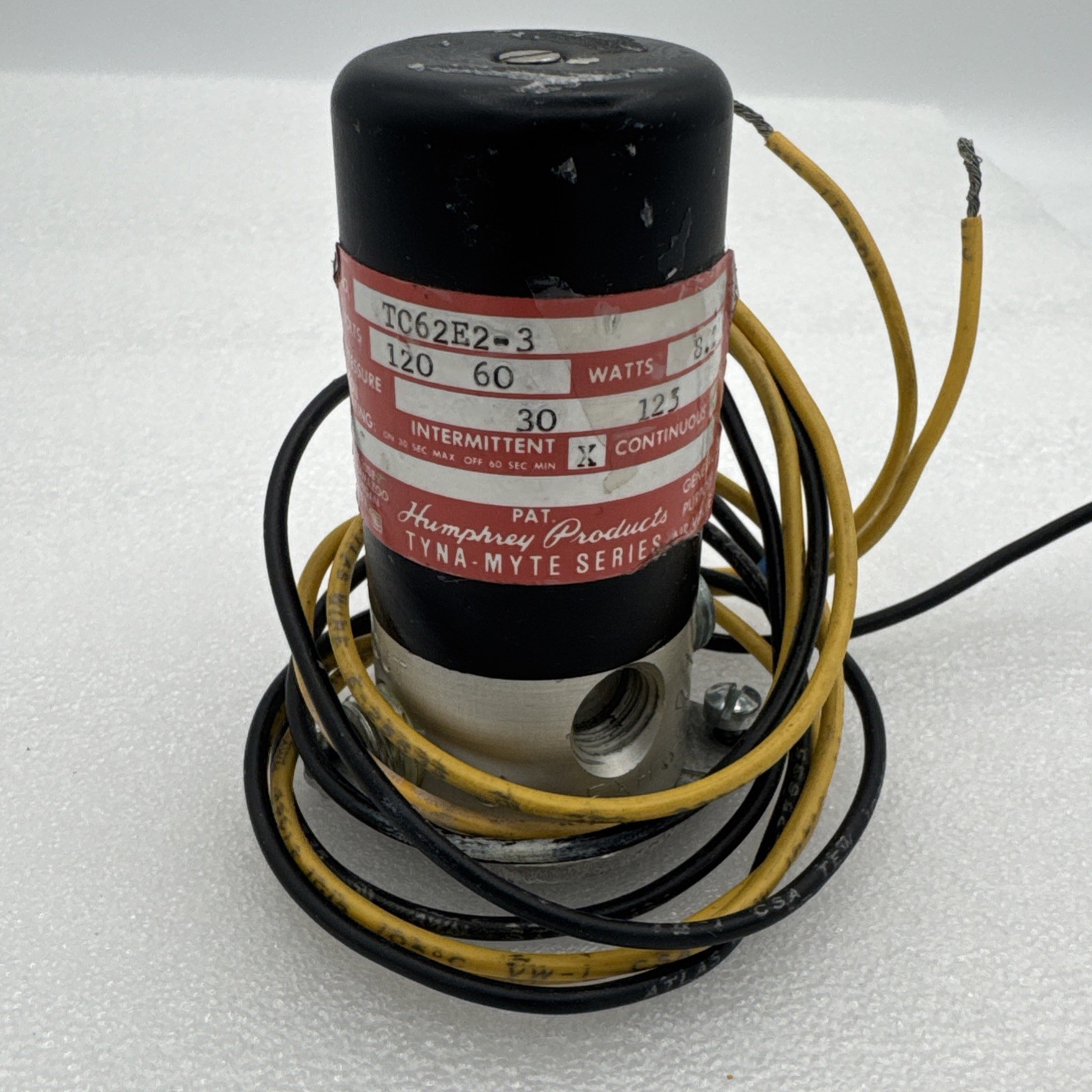NEW HUMPHREY T062E2-3 DOUBLE SOLENOID VALVE 2-3 WAY, 1/16\