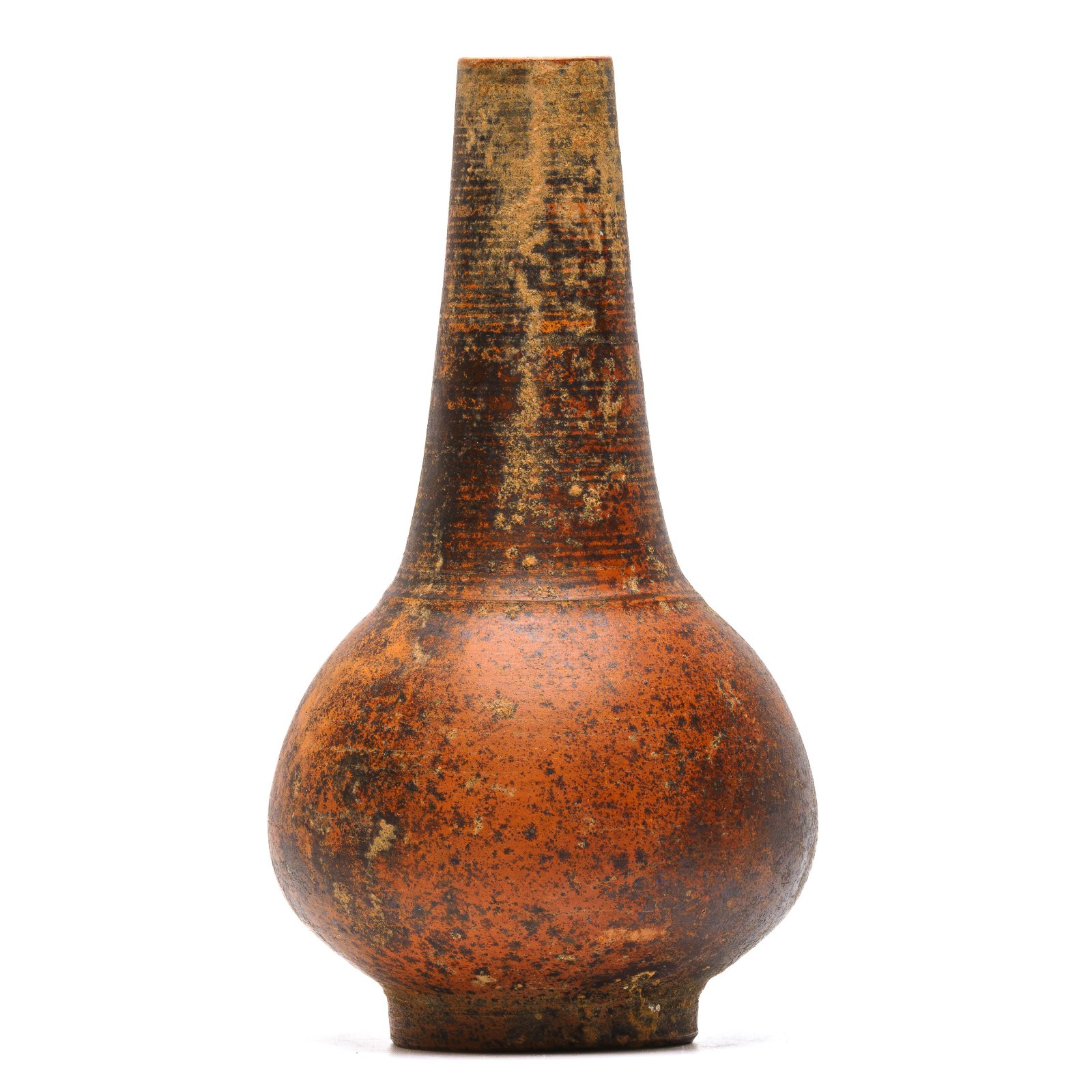 Thai Hariphunchai Pottery Vessel Red Vase Southeast Asian circa 10th / 11th C