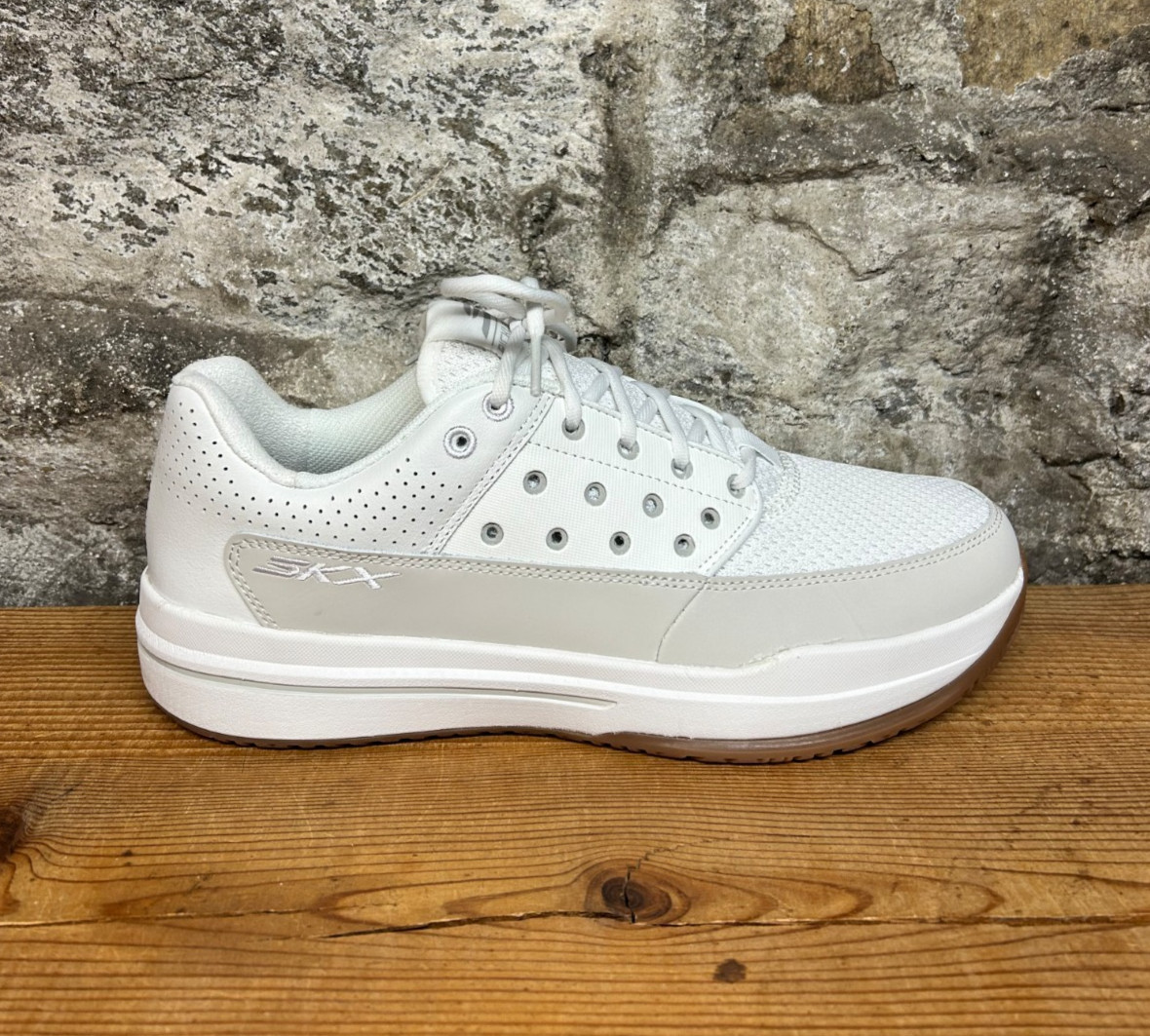 Skechers Viper Court Luxe Pickleball 246105 Mens White/Gray New In Box