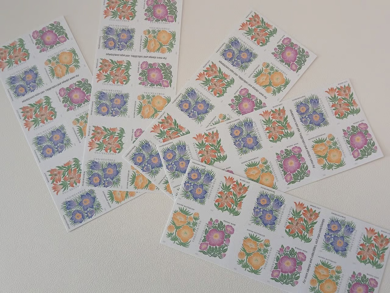 (100 USPS Stamps) 2022 US Mountain Flora Forever Stamps MNH Scott# 5676 - 5679