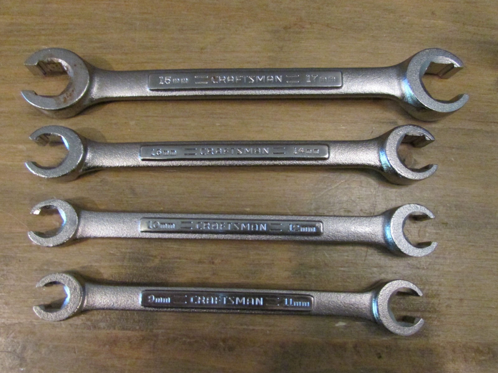 4pc Vintage Craftsman Forged USA Metric Flare Nut Wrenches VA-44175 to 44178 4pc Vintage Craftsman Forged USA Metric Flare Nut Wrenches VA-44175 to 44178