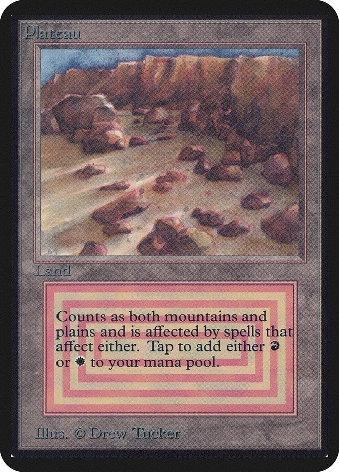 Plateau Alpha Edition Regular Playtest Card Plateau Alpha Edition Regular Playtest Card