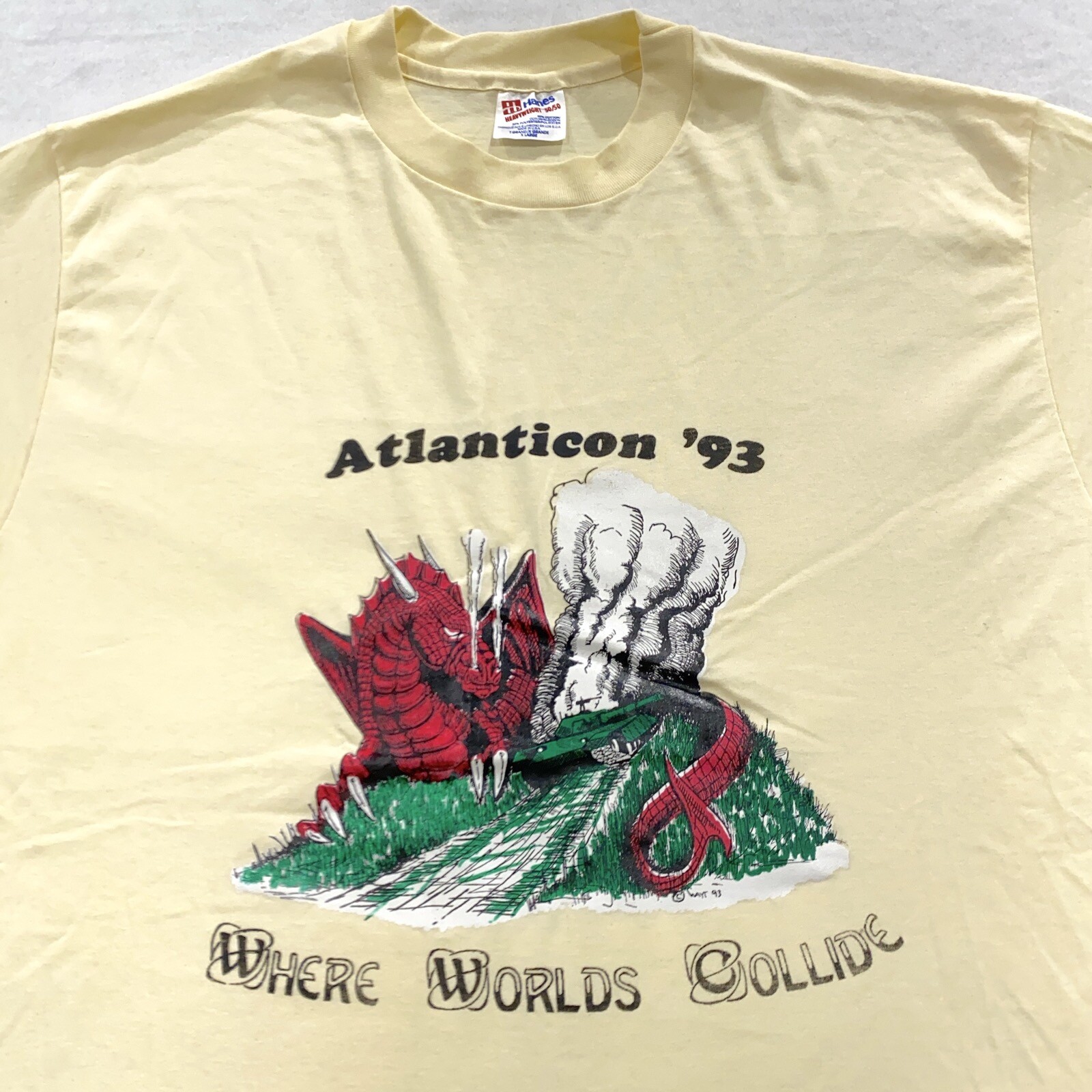 vtg 1993 ATLANTICON DIPLOMACY BOARD GAME CHAMPIONSHIP T-Shirt XL strategy war