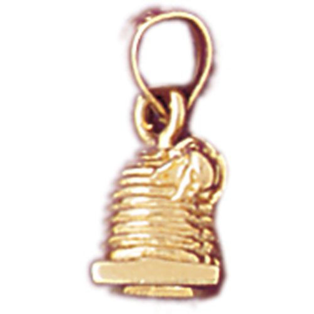 3D Travel Attraction Charm Pendant 14k Gold (1.8 Grams)