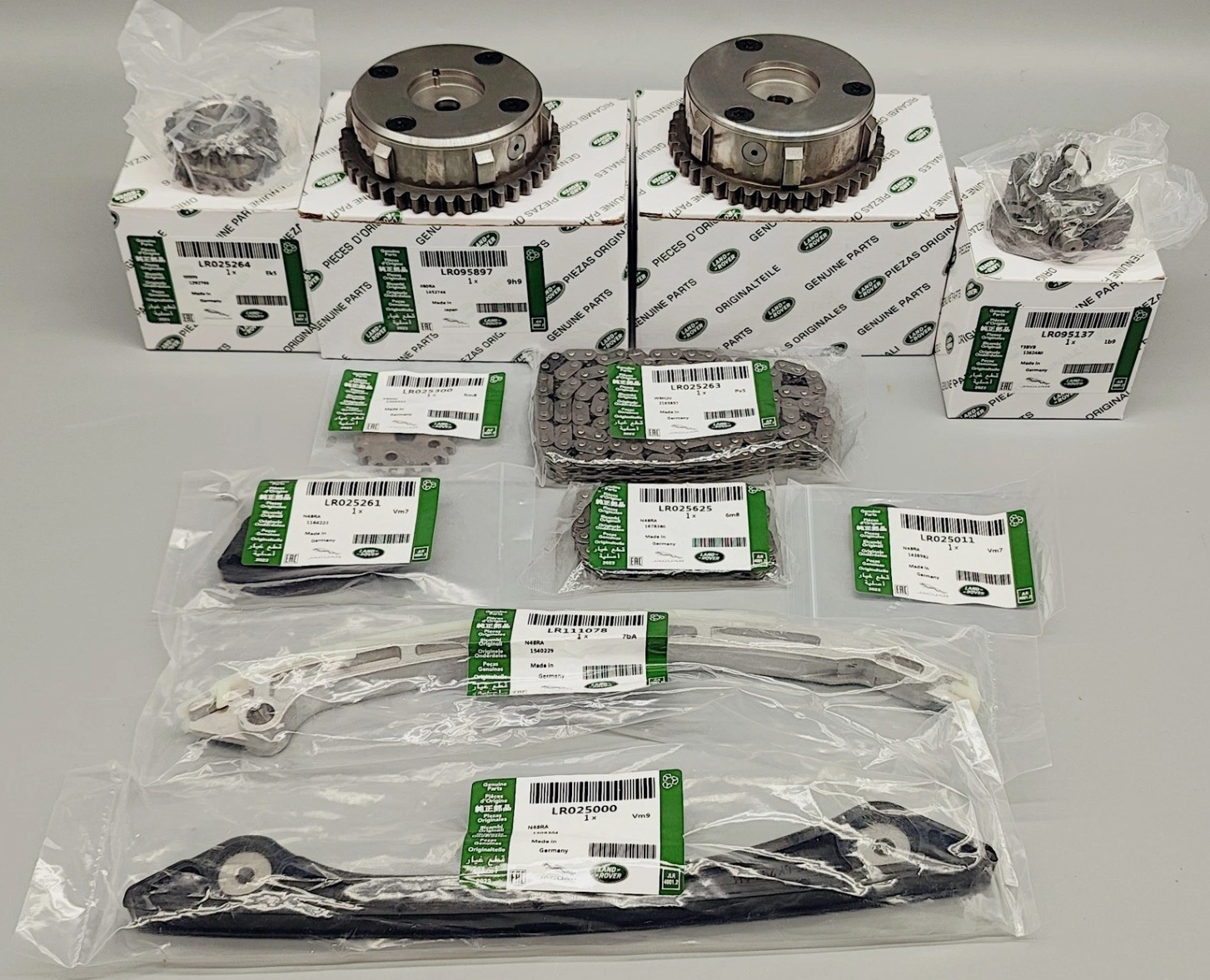 Genuine 11X PAIR VVT Gear Timing Chain Kit For Land Rover Evoque Freelander 2.0L