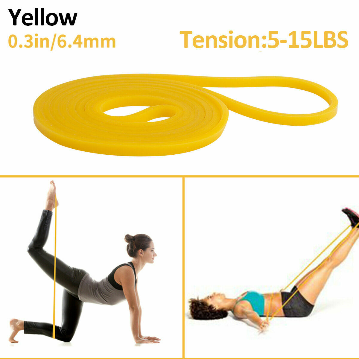 5-Pack Resistance Bands Set - Heavy Duty Workout Bands Fit Full-Body Fitness US