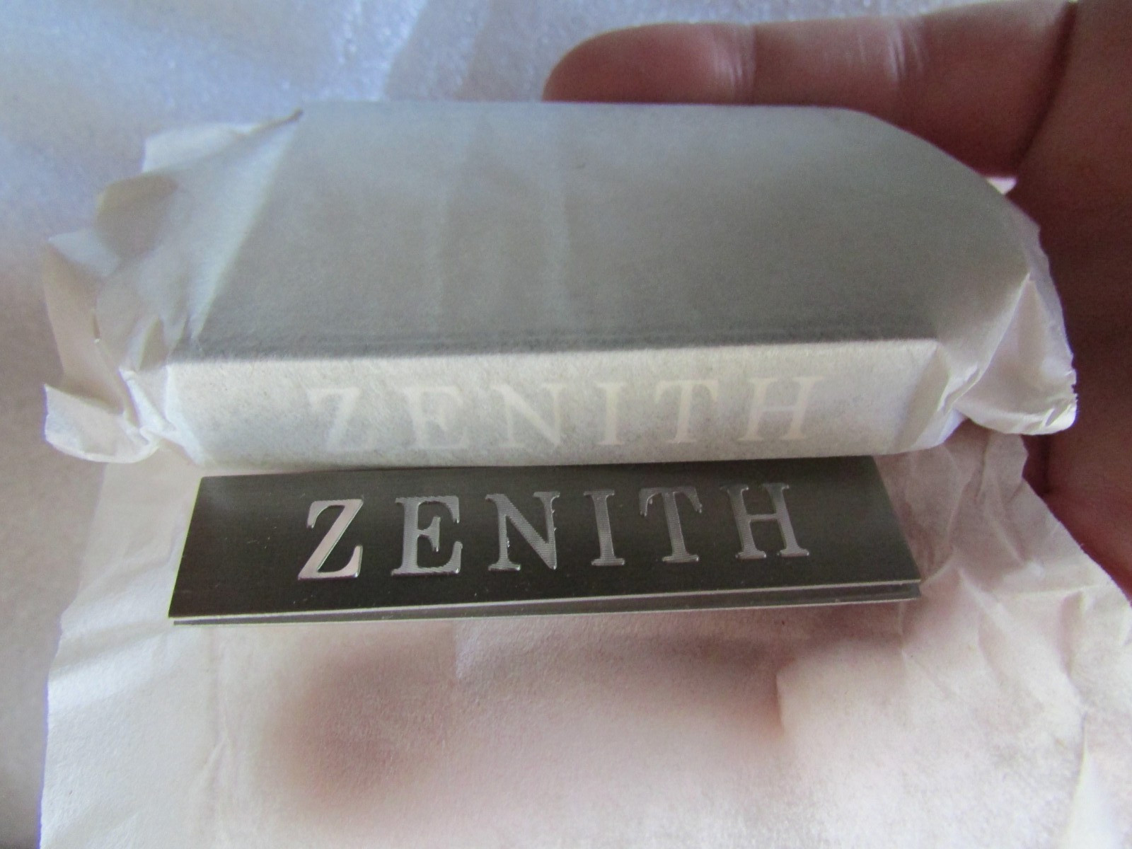 NOS Vintage ZENITH Radio Console Name Badge Plate Logo Emblem ID Plate NOS Vintage ZENITH Radio Console Name Badge Plate Logo Emblem ID Plate