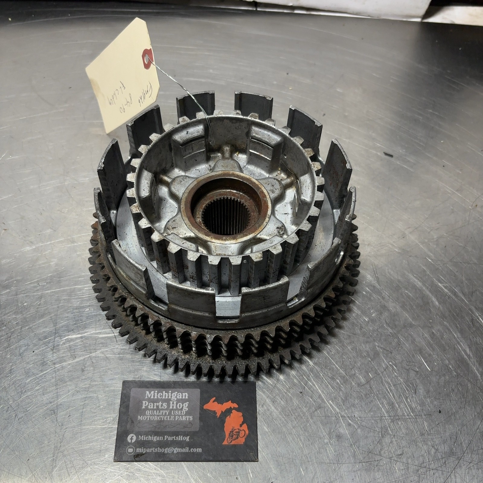 84-90 Harley Sportster 883 1000 OEM Clutch Hub Basket Rotor BROKEN MAGNET