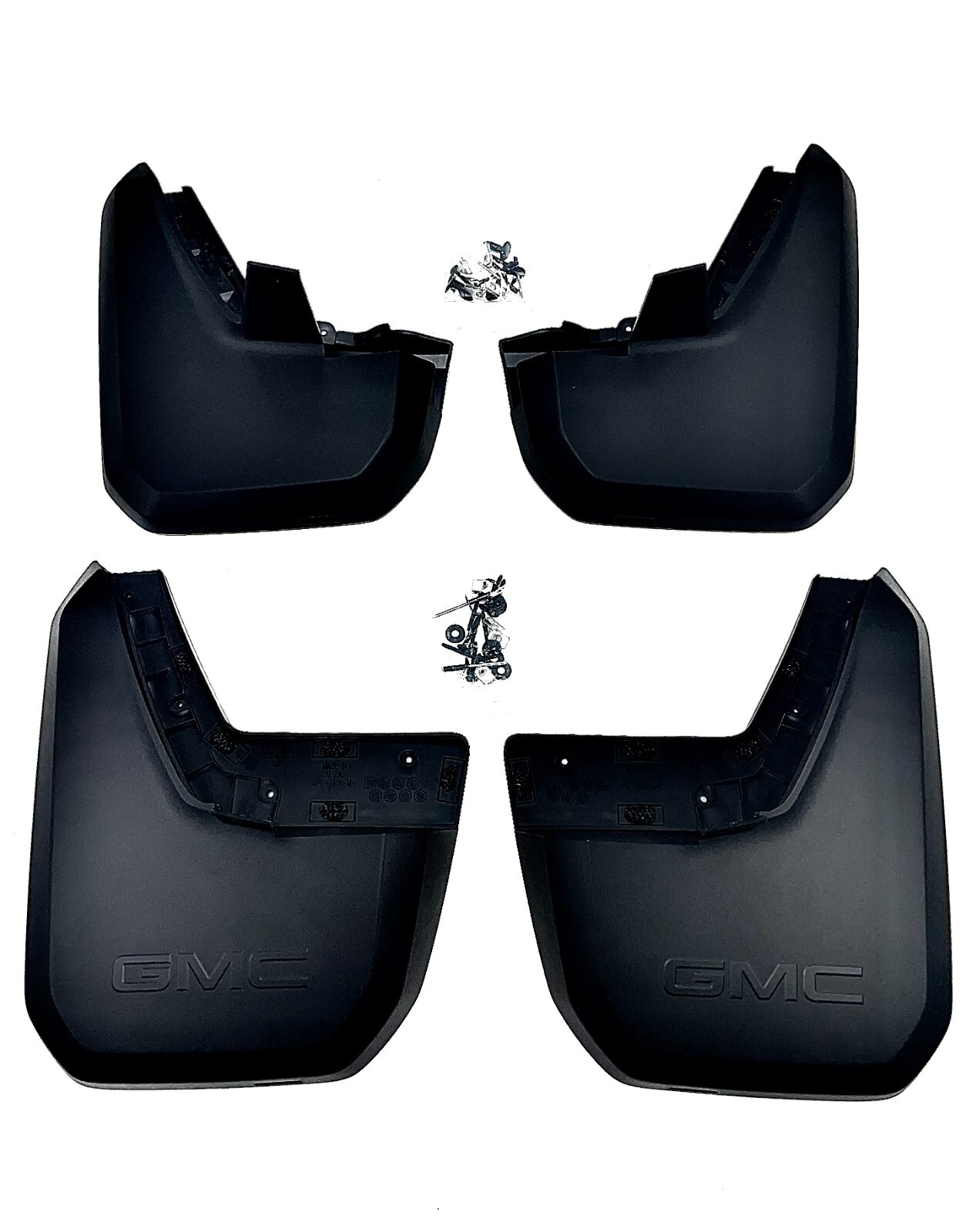 2023-2026 GMC Canyon Front & Rear Molded Splash Guards Black Genuine OEM GM 2023-2026 GMC Canyon Front & Rear Molded Splash Guards Black Genuine OEM GM