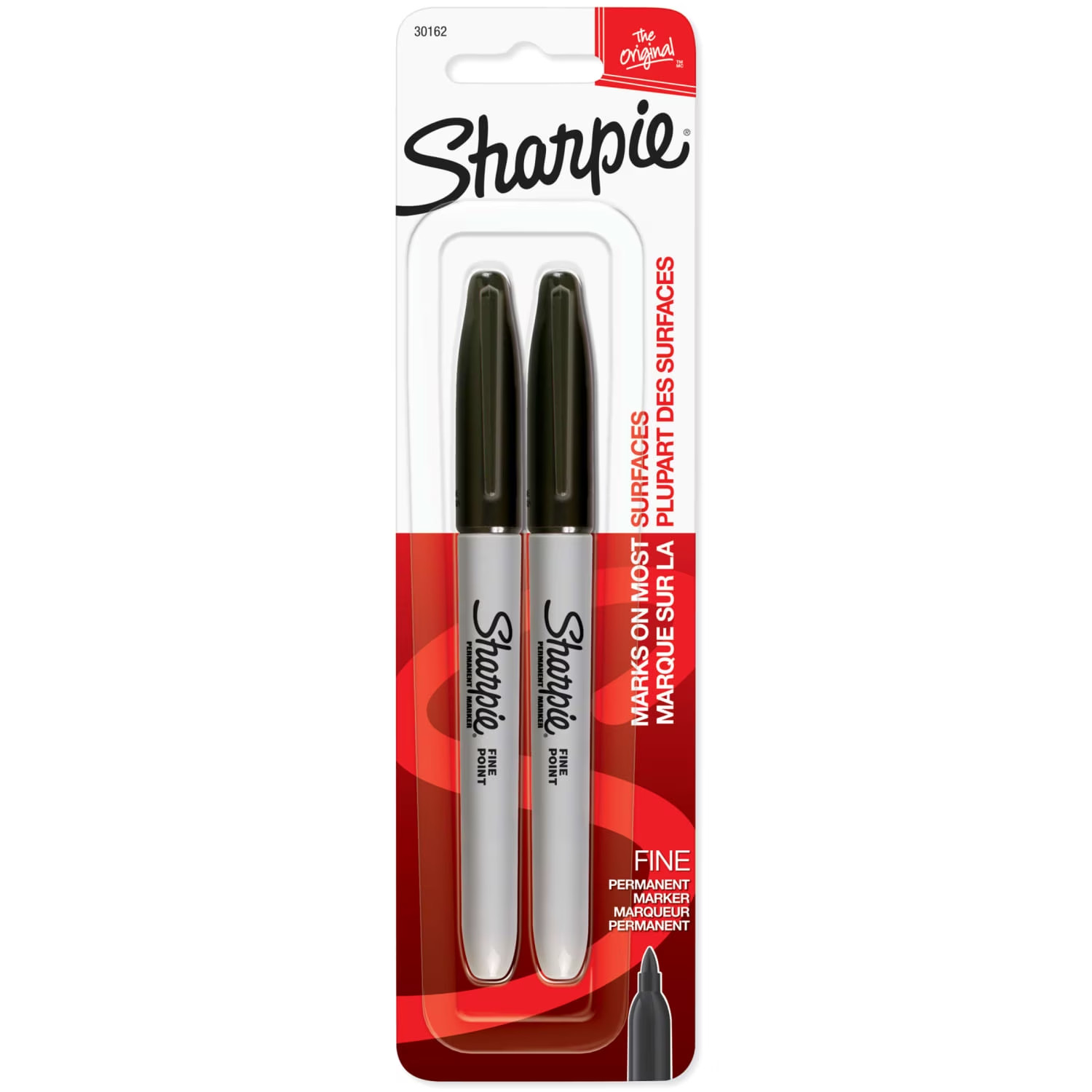 Sharpie Permanent Markers, Fine Point, Black, 2 Count Sharpie Permanent Markers, Fine Point, Black, 2 Count