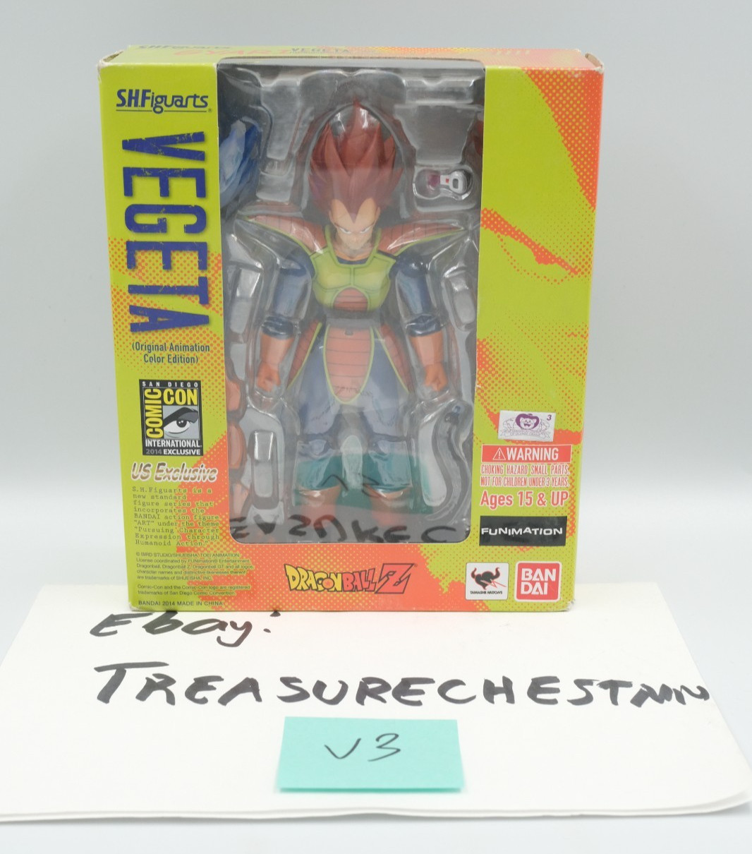 Bandai SH Figuarts 2014 SDCC Vegeta Planet Arlia Animation Color Ed. V3 Bandai SH Figuarts 2014 SDCC Vegeta Planet Arlia Animation Color Ed. V3