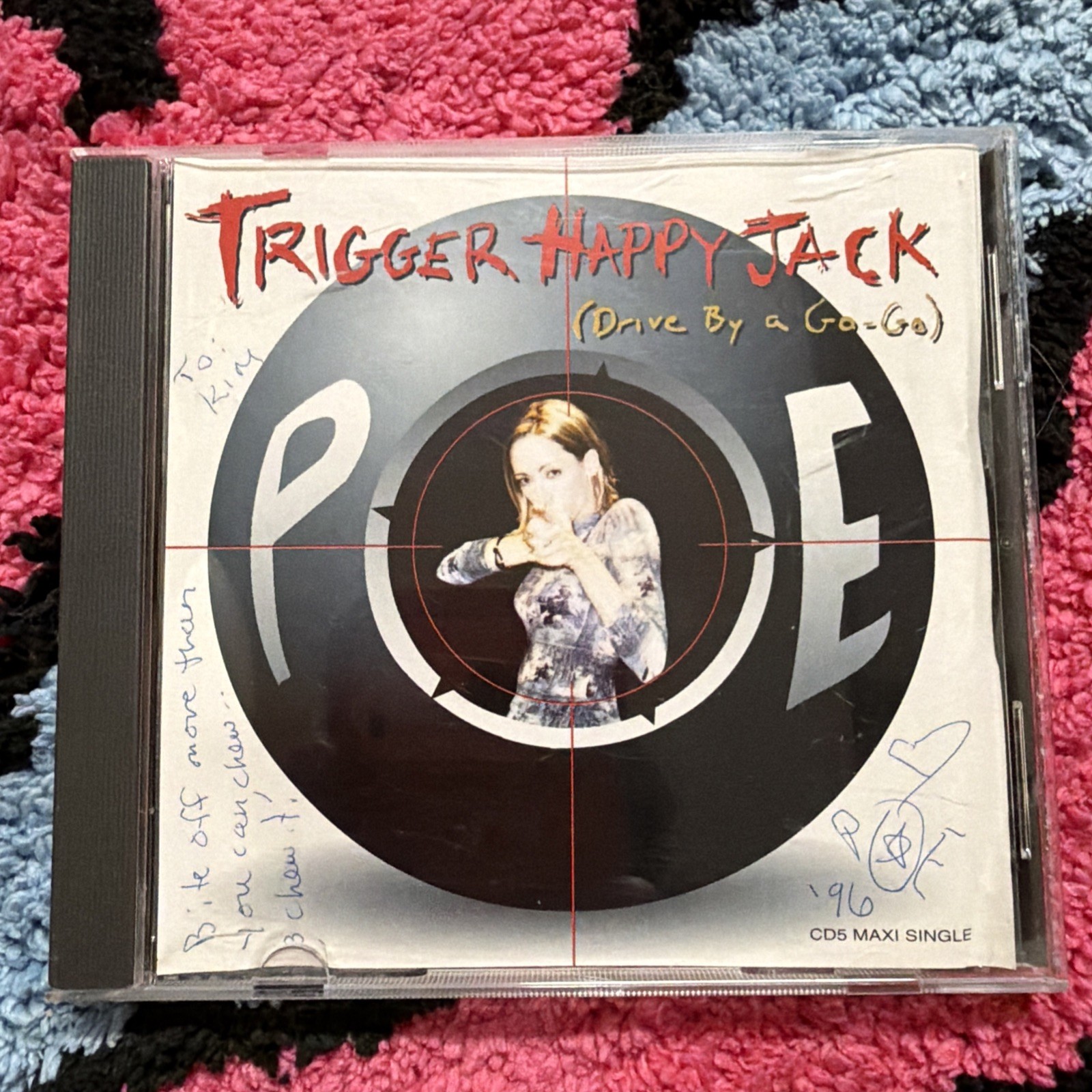Poe Trigger Happy Jack CD 1996 AUTOGRAPHED w/ Personalized Note RARE 90s Alt Poe Trigger Happy Jack CD 1996 AUTOGRAPHED w/ Personalized Note RARE 90s Alt