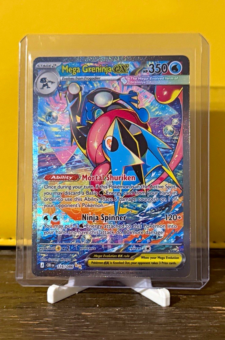 Pokemon Company Mega Greninja EX 116/086 Secret Rare Full Art Holo - BREAKpoint Pokemon Company Mega Greninja EX 116/086 Secret Rare Full Art Holo - BREAKpoint