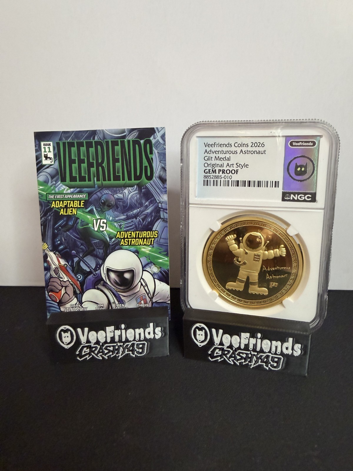 2026 VeeFriends Adventurous Astronaut Original Art Gold Coin + Comic #11 2026 VeeFriends Adventurous Astronaut Original Art Gold Coin + Comic #11