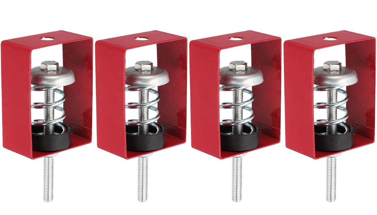 PATIKIL Ceiling Spring Vibration Isolator Hangers 4 Pack Red New