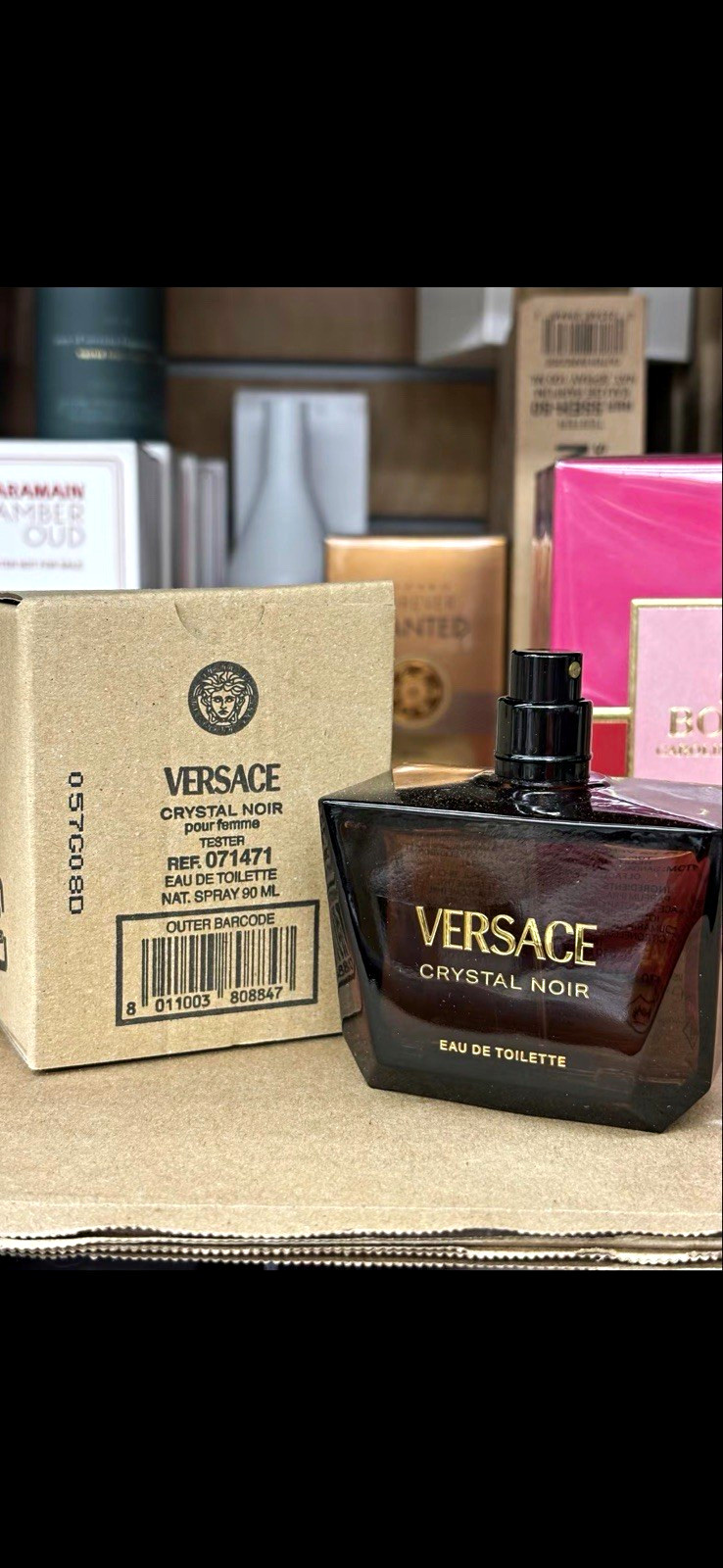 Versace Crystal Noir Eau de Toilette Spray 90 mL Tester MPN 071471