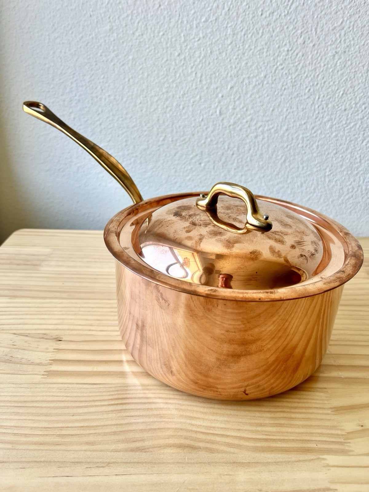 Mauviel Copper M’150B Saucepan 3.5 Quart Brand New Unused With Tags NWT