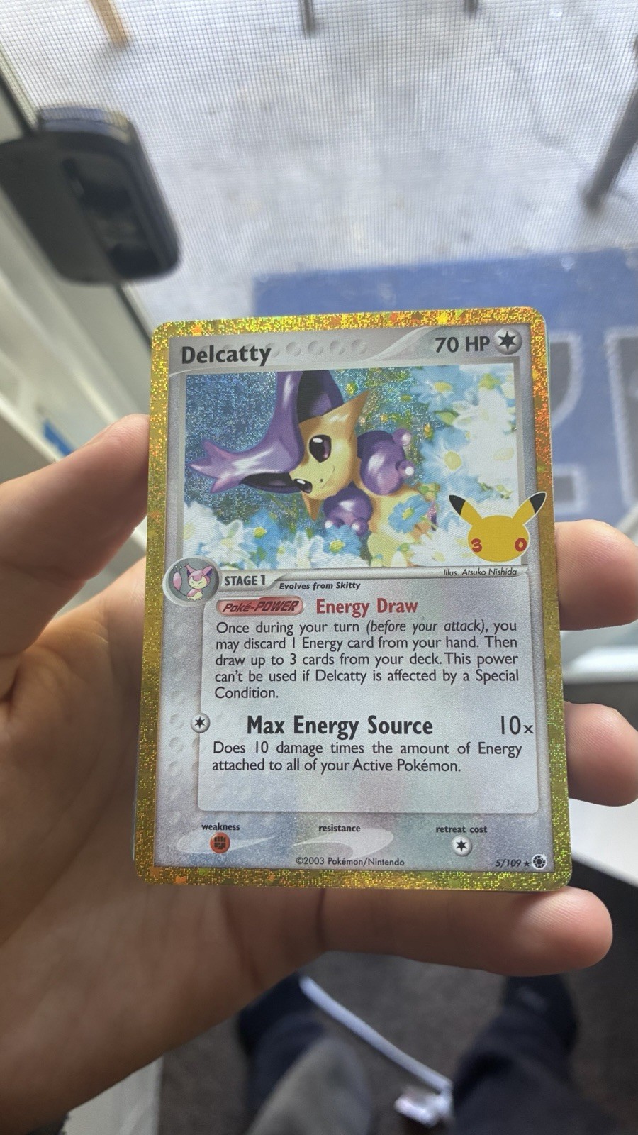 Delcatty 30th anniversary EX Ruby & Sapphire Holo Rare Pokemon 30th Anniversary