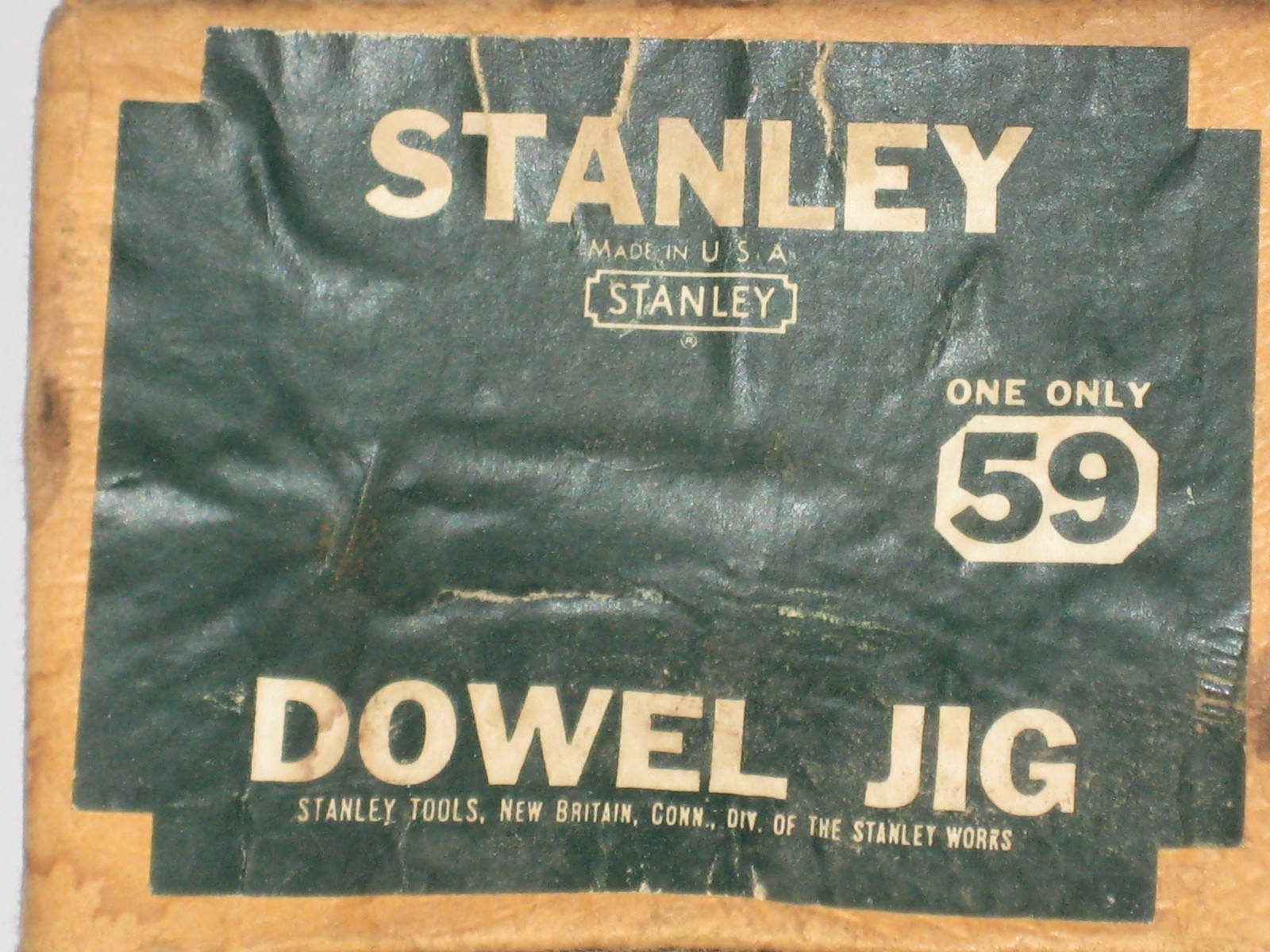 Vintage Stanley Tool No. 59 Doweling Jig Original Box & Instructions Made in USA Vintage Stanley Tool No. 59 Doweling Jig Original Box & Instructions Made in USA
