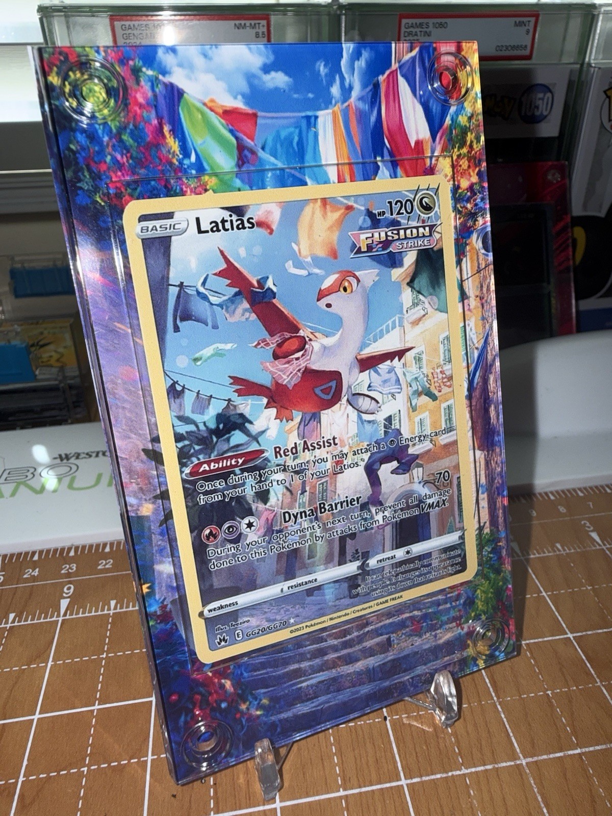 Latias Crown Zenith GG20/GG70 Ultra Rare Pokemon Extended Art Case